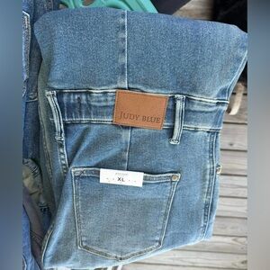 Judy Blue Jean Jumpsuit. XL. $100.